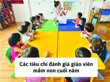 Đánh giá giáo viên mầm non cuối năm: Tiêu chí, mức đánh giá và quy trình