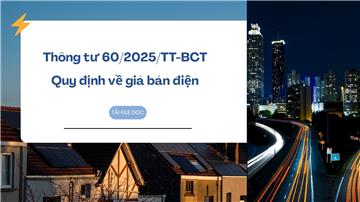Download Thông tư 60/2025/TT-BCT về giá bán điện (file DOC)