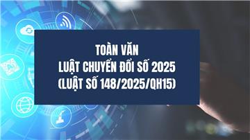 Đã có toàn văn Luật Chuyển đổi số 2025 (file PDF)