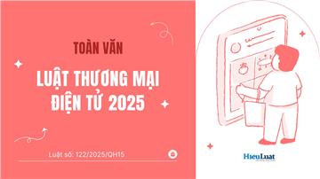 Toàn văn Luật thương mại điện tử 2025, số 122/2025/QH15