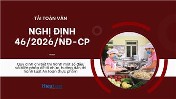 Toàn văn Nghị định 46/2026/NĐ-CP chi tiết thi hành Luật ATTP