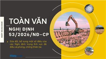 Toàn văn Nghị định 53/2026/NĐ-CP về phòng chống thiên tai