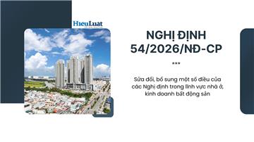 Nghị định 54/2026/NĐ-CP về thủ tục hành chính bất động sản