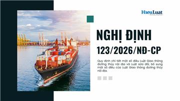 Toàn văn Nghị định 123/2026/NĐ-CP về đường thủy nội địa