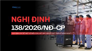 Toàn văn Nghị định 138/2026/NĐ-CP về phát triển kỹ năng nghề