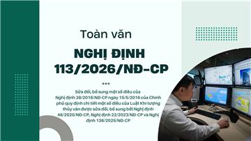 Toàn văn Nghị định 113/2026/NĐ-CP về Luật khí tượng thủy văn