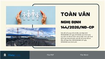 Toàn văn Nghị định 144/2026/NĐ-CP về Thuế GTGT