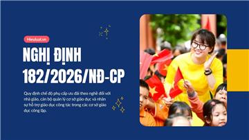 Toàn văn Nghị định 182/2026/NĐ-CP về ưu đãi nghề đối với nhà giáo