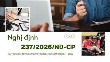 Toàn văn Nghị định 237/2026/NĐ-CP về thi hành Luật Báo chí