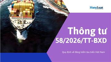 Tòan văn Thông tư 58/2026/TT-BXD về quy định đăng kiểm tàu biển Việt Nam