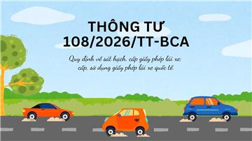 Toàn văn Thông tư 108/2026/TT-BCA về sát hạch GPLX