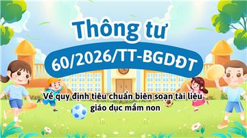 Toàn văn Thông tư 60/2026/TT-BGDĐT về chương trình giáo dục mầm non