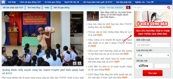 cách tra cứu phạt nguôi