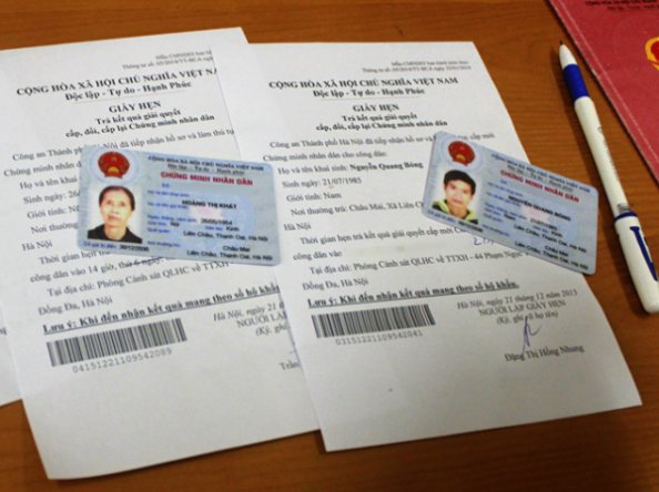 Thủ tục cấp căn cước công dân
