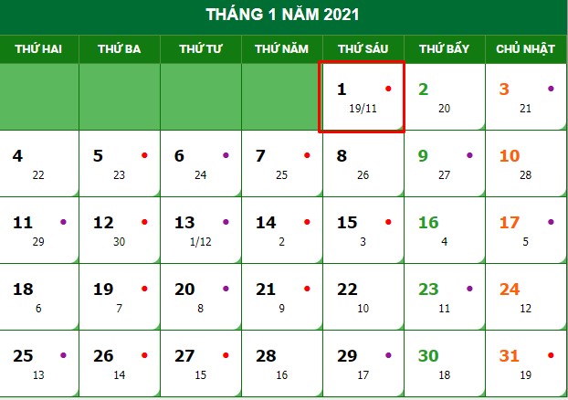Tết Dương lịch 2021 được nghỉ mấy ngày