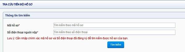 Tra cuu tien do ho so