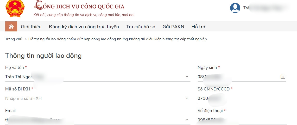 hướng dẫn nhận hỗ trợ Covid