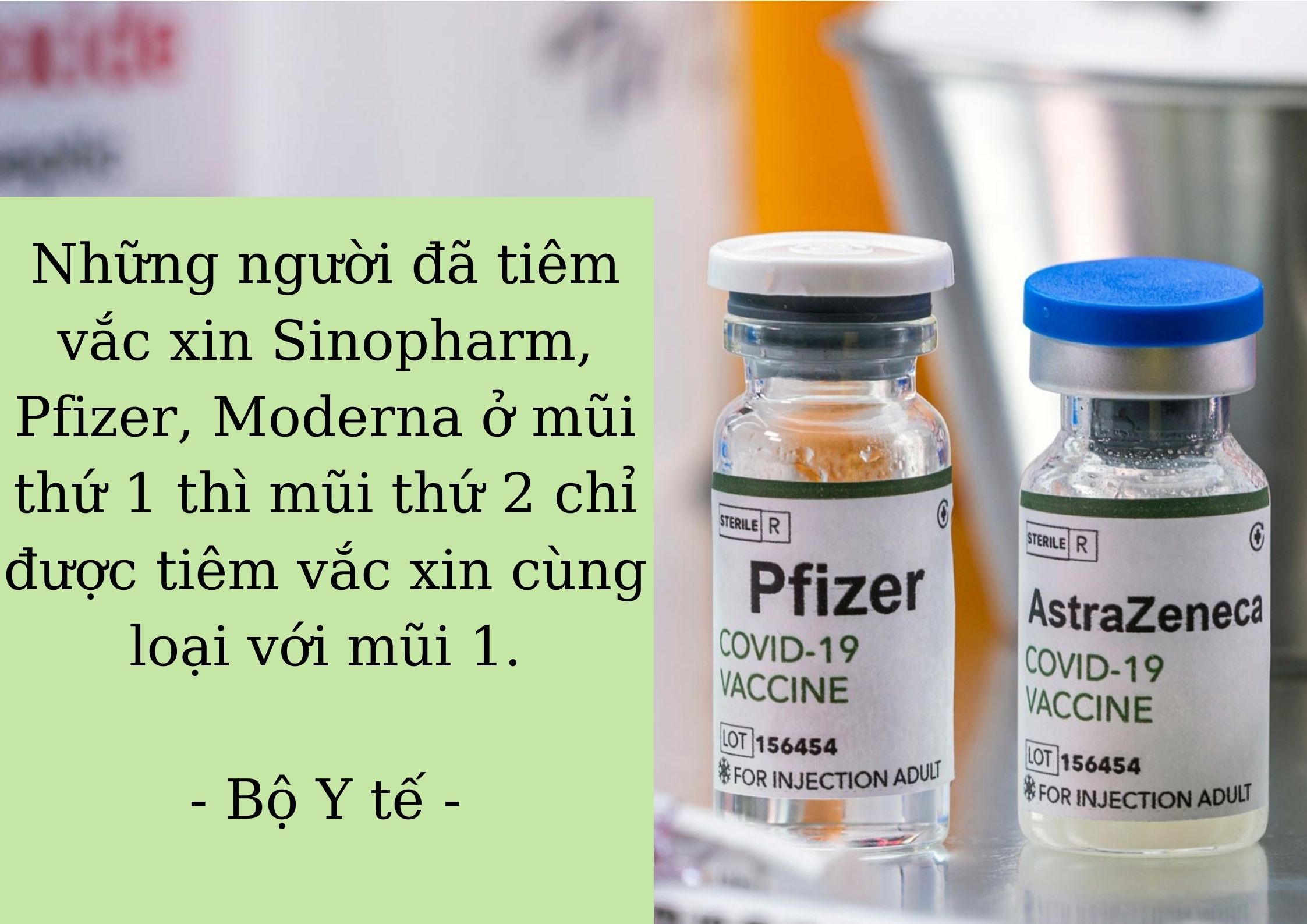 các loại vắc xin tiêm mũi 2