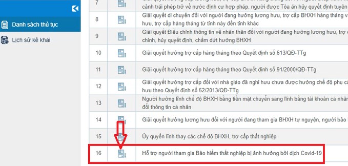 thủ tục online nhận hỗ trợ nghị quyết 116 thu tuc online nhan ho tro nghi quyet 116