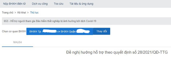 thủ tục online nhận hỗ trợ nghị quyết 116 thu tuc online nhan ho tro nghi quyet 116