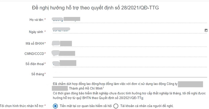 thu tuc online nhan ho tro nghi quyet 116