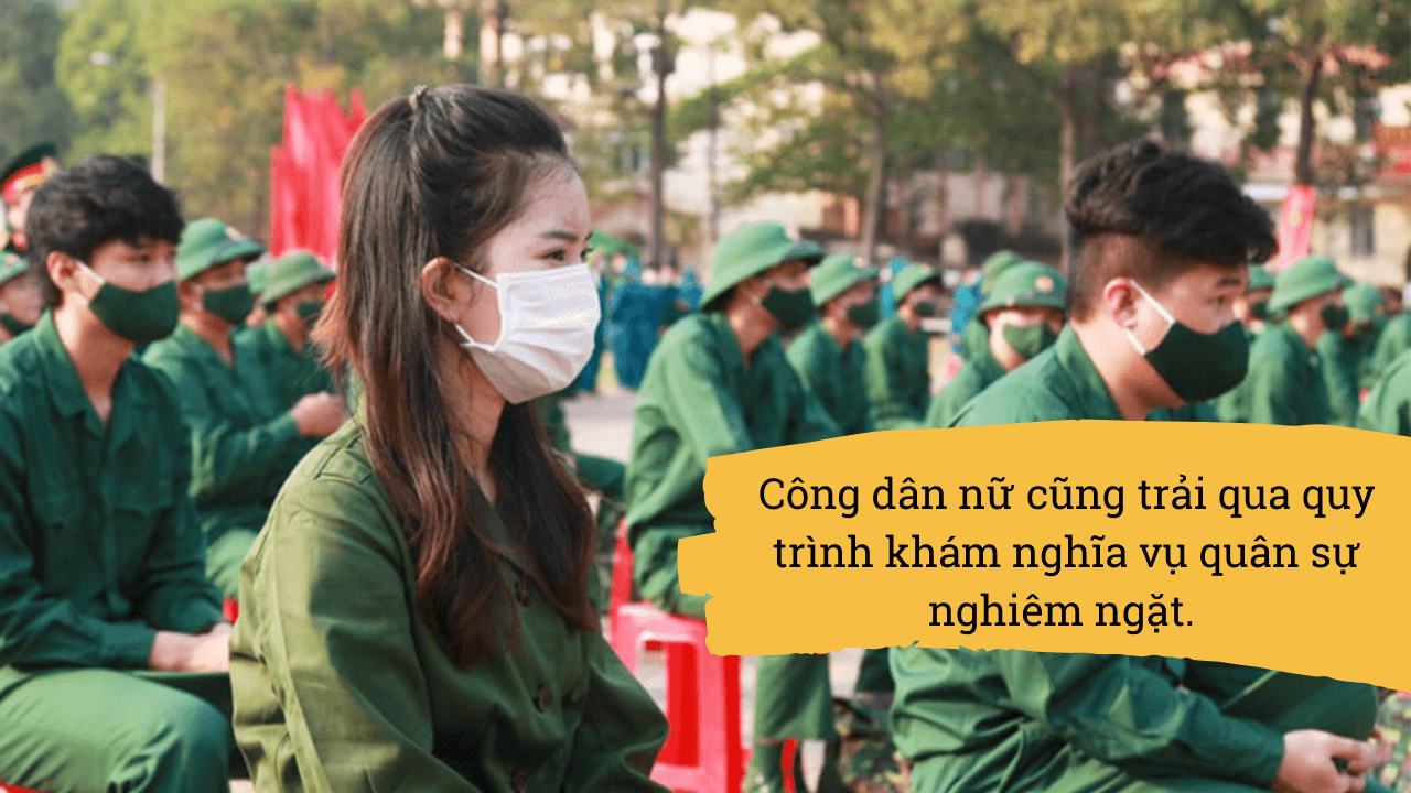 khám nghĩa vụ quân sự nữ kham nghia vu quan su nu