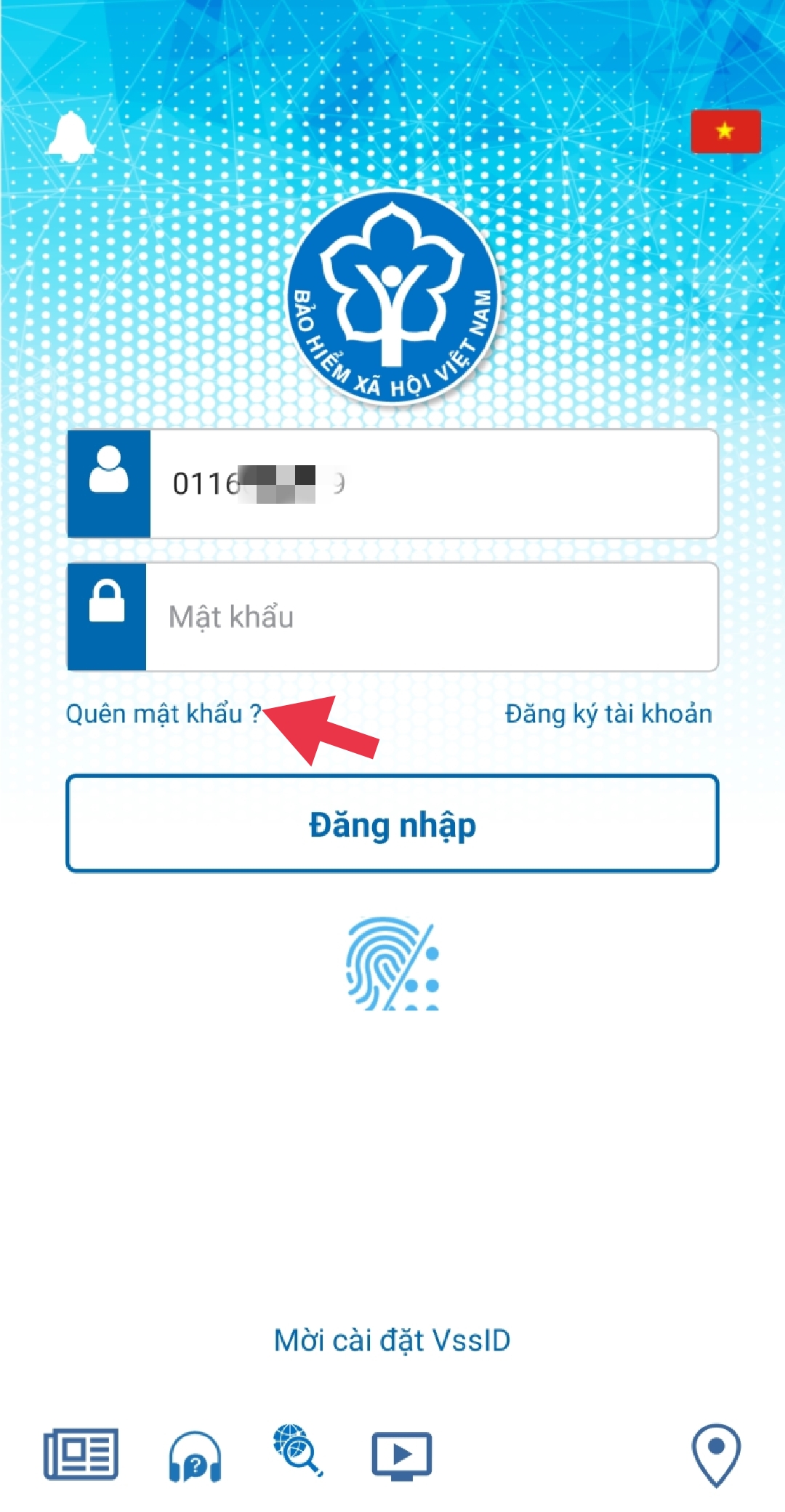 lấy lại mật khẩu vssid bằng email lay lai mat khau vssid bang email