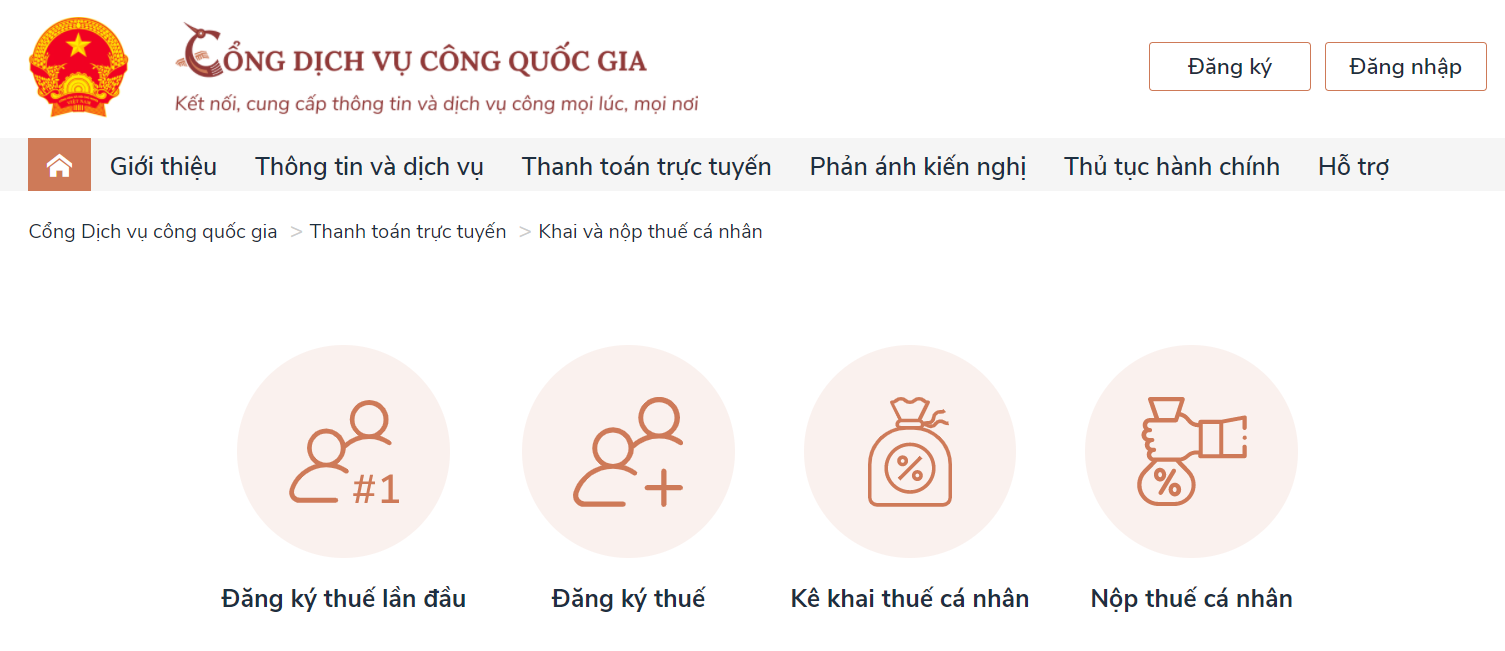 quyết toán thuế thu nhập cá nhân online quyet toan thue thu nhap ca nhan online