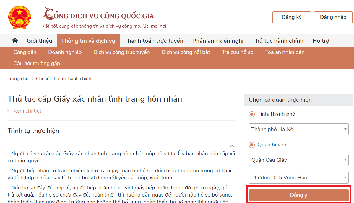 thủ tục xác nhận tình trạng hôn nhân online thu tuc xac nhan tinh trang hon nhan online