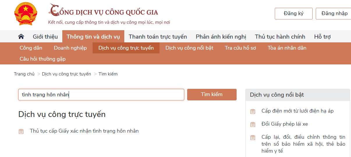 thủ tục xác nhận tình trạng hôn nhân online thu tuc xac nhan tinh trang hon nhan online