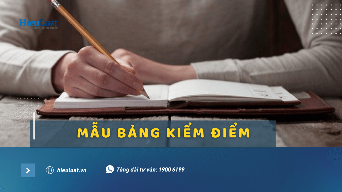 mẫu bảng kiểm điểm nhiều đối tượng phải dùng đến mẫu bảng kiểm điểm cá nhân