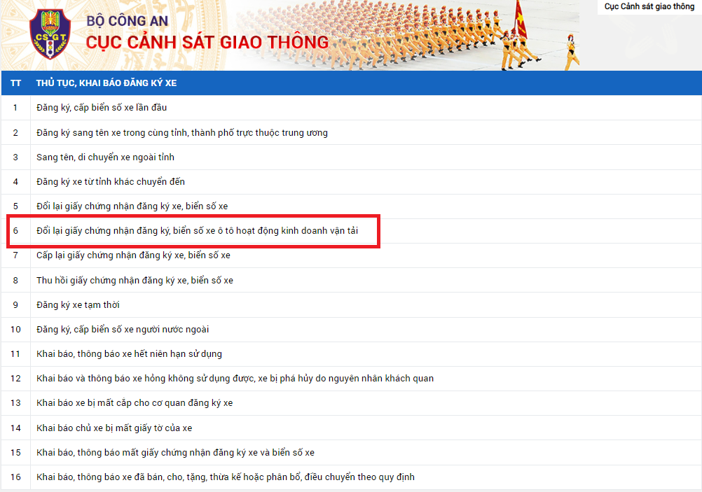 thủ tục đổi biển số vàng online thu tuc doi bien so vang online