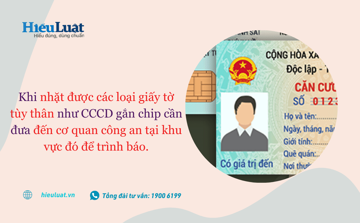 nhặt được cccd gắn chip nên trình báo ở đâu nhat duoc cccd gan chip nen trinh bao o dau