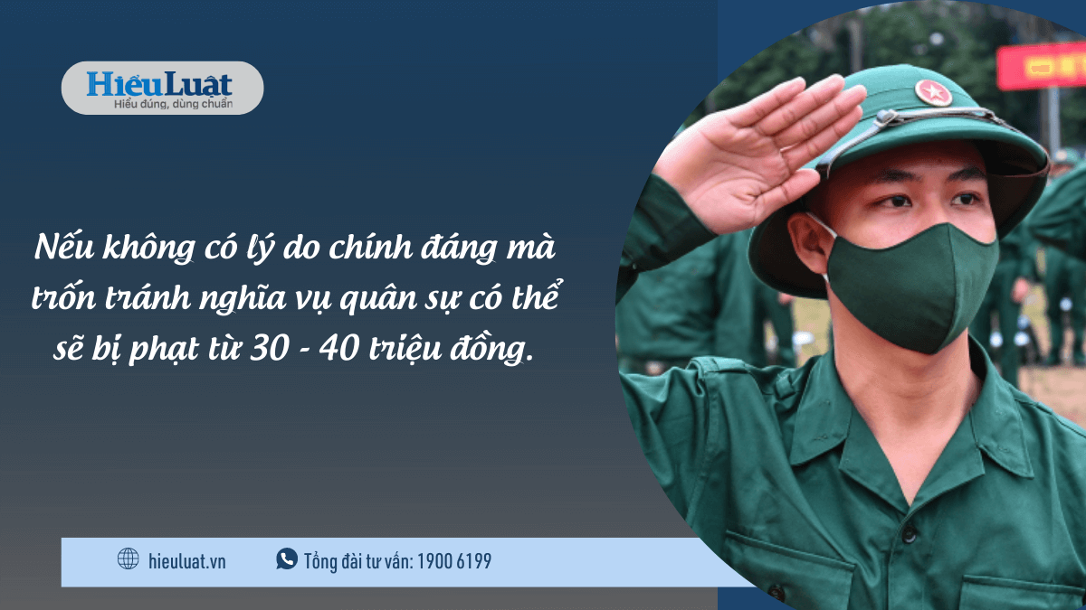 không đi nghĩa vụ quân sự phạt bao nhiêu khong di nghia vu quan su phat bao nhieu