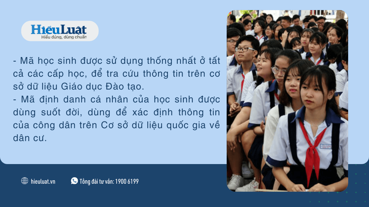 ma dinh danh ca nhan cua hoc sinh