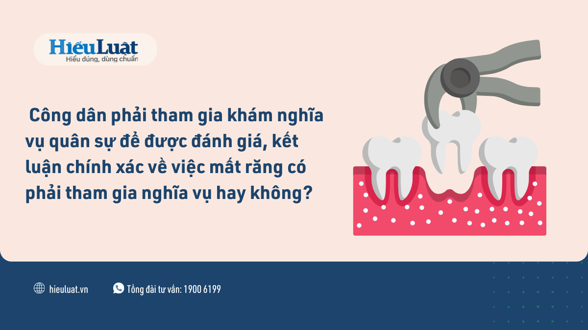 mất răng có phải đi nghĩa vụ không mat rang co phai di nghia vu khong