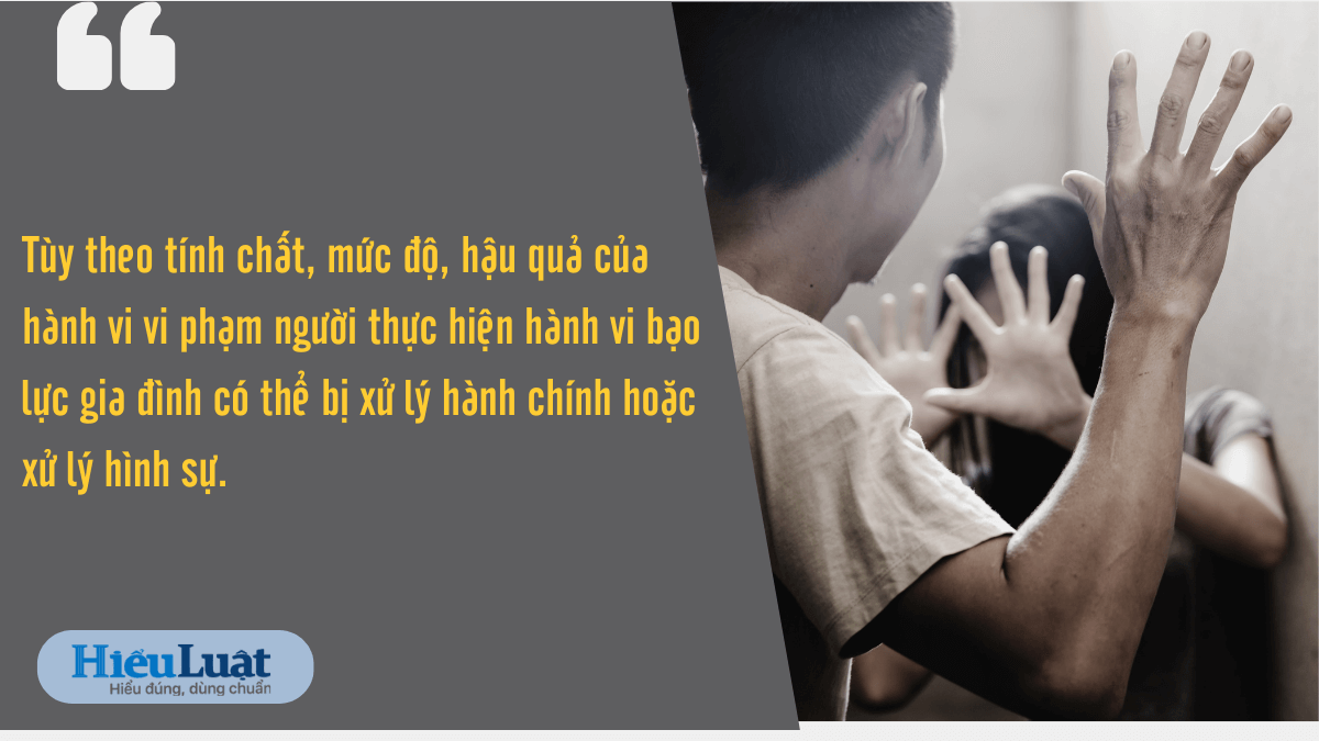 hành vi bạo lực gia đình theo luật mới xử lý hành vi bạo lực gia đình