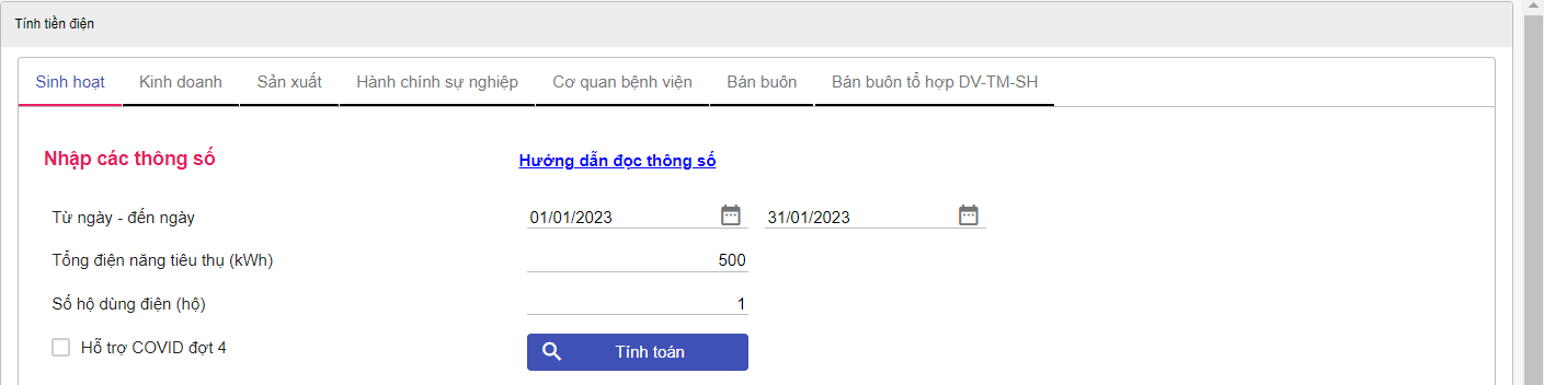 cách tự tính tiền điện cách tự tính tiền điện bước 1