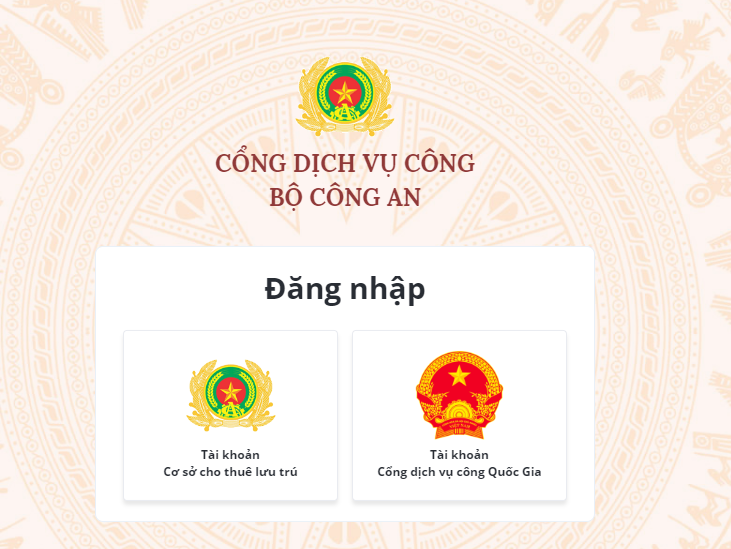 cách thông báo lưu trú trực tuyến cách thông báo lưu trú trực tuyến bước 2