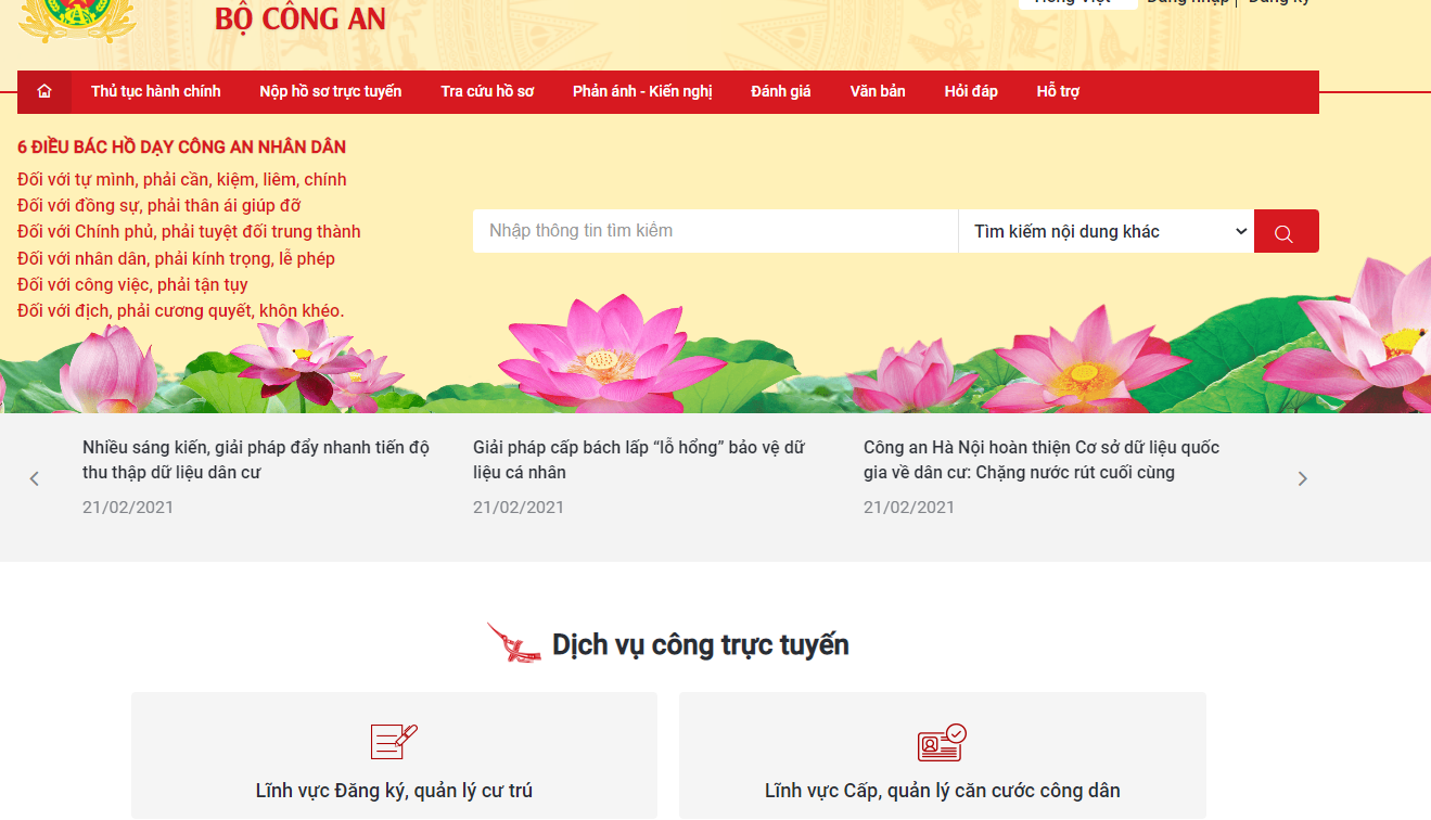 cách thông báo lưu trú trực tuyến cách thông báo lưu trú trực tuyến bước 1