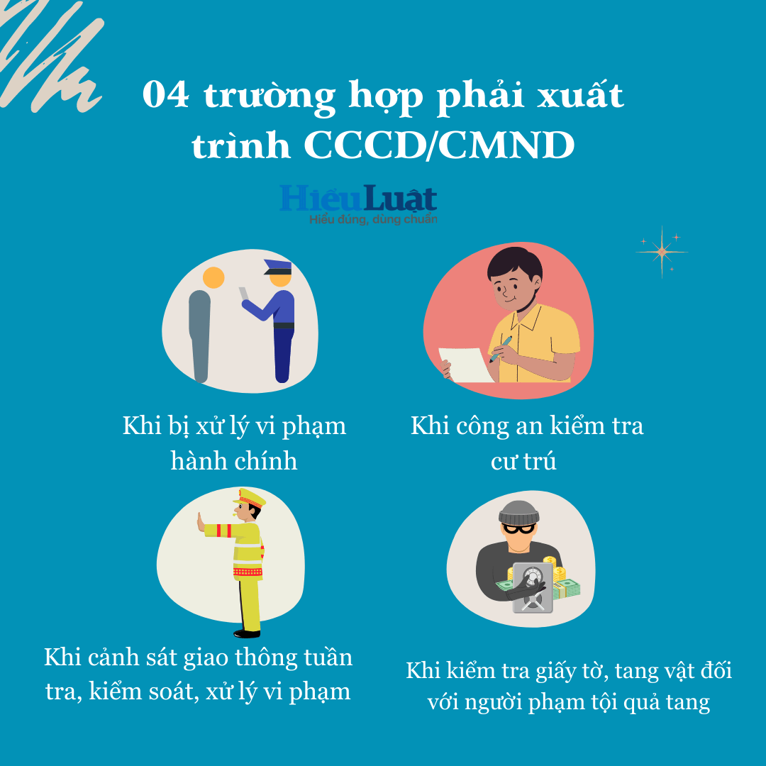 không xuất trình cccd gắn chip 4 trường hợp không xuất trình cccd gắn chip bị phạt