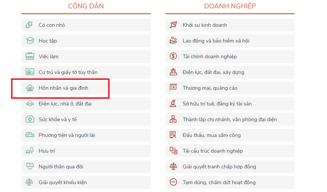 đăng ký kết hôn online đăng ký kết hôn online bước 1