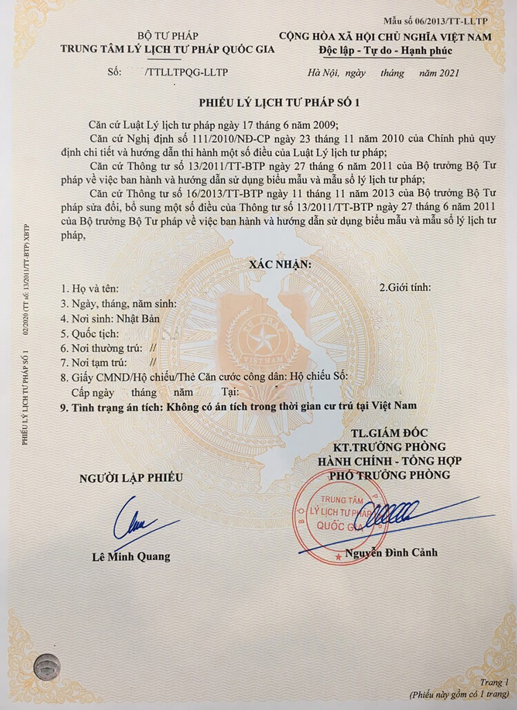 Xin cấp phiếu lý lịch tư pháp ở Biên Hòa bạn cần đáp ứng một số điều kiện nhất định