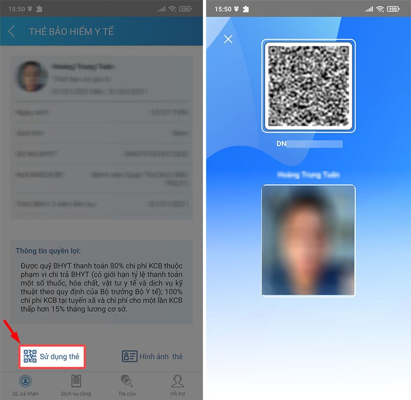 Mã QR trên ứng dụng VssID dùng để hỗ trợ người dùng điền thông tin