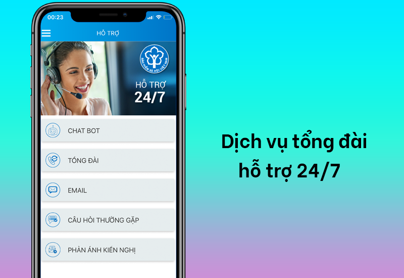 Tổng đài hỗ trợ người dùng 24/7 của ứng dụng VssID