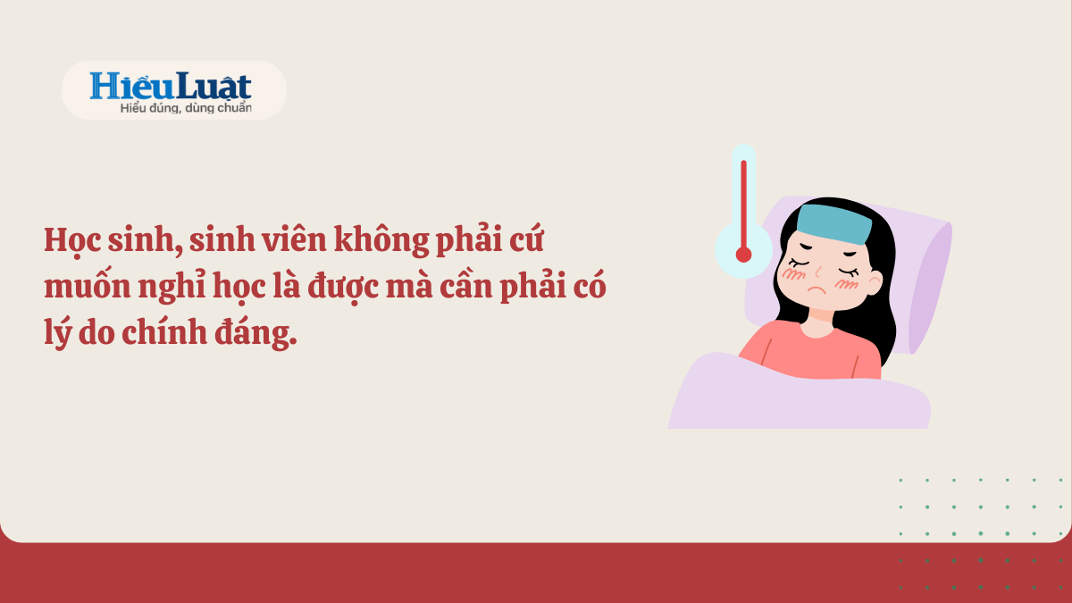 nghỉ học phải có lý do chính đáng