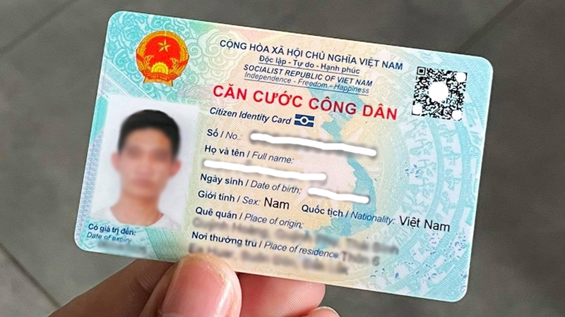 Mẫu căn cước công dân Mẫu căn cước công dân