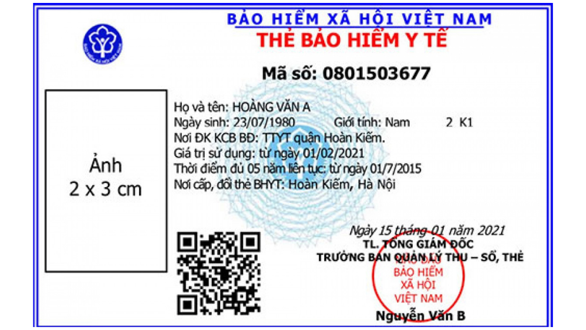 Bảo hiểm y tế mẫu mới Bảo hiểm y tế mẫu mới áp dụng từ ngày 01/4/2021