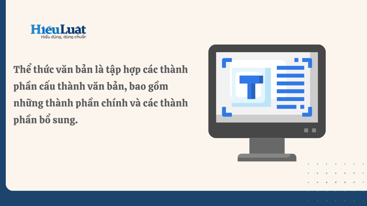 thể thức văn bản các thành phần của văn bản