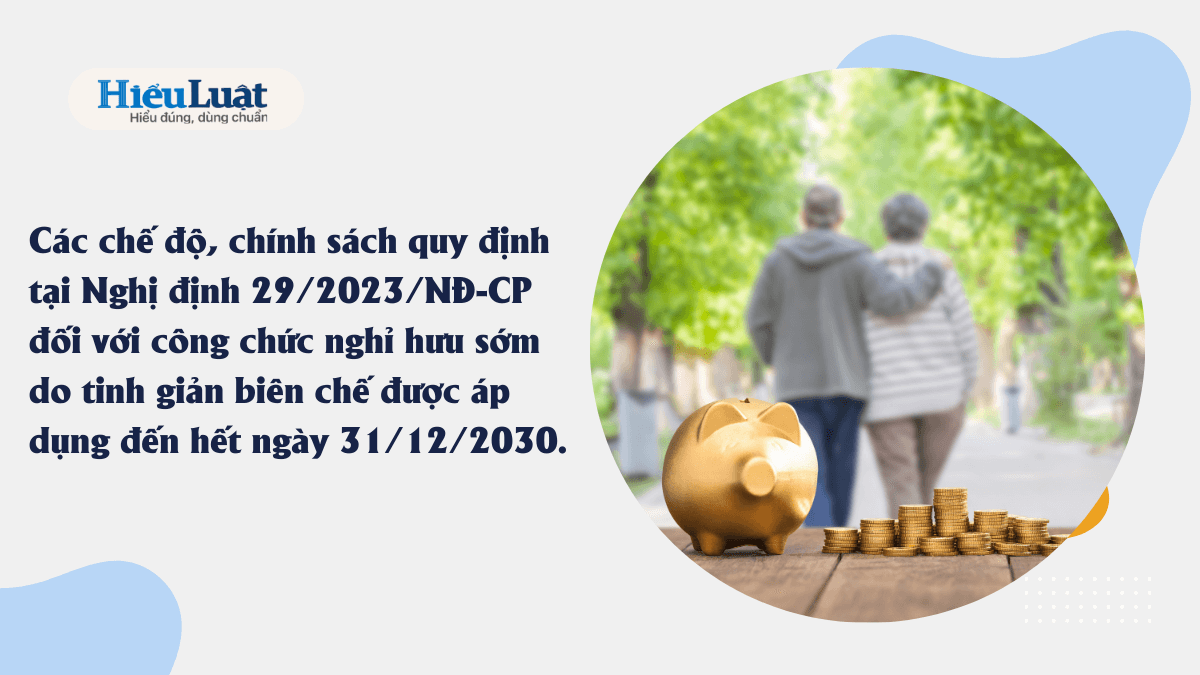 chế độ của công chức về hưu sớm do tinh giản biên chế chế độ của công chức về hưu sớm do tinh giản biên chế áp dụng đến ngày 31/12/2030